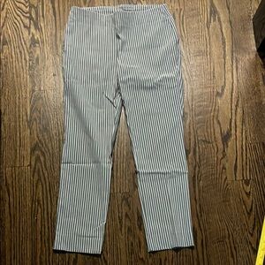 Chico's 00P Striped Black and White women's slip on Pants